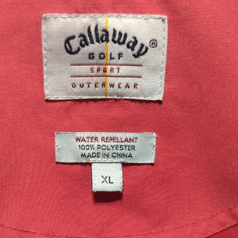 Callaway Red and Navy Windbreaker Jacket